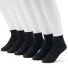 GOLDTOE® 6-pk. Ultra Tec Quarter Socks - Extended Size 1 GOLDTOE® 6-pk. Ultra Tec Quarter Socks - Extended Size -Casual Outfits For Men Elegant store 1119695 Black