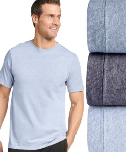 Men's Jockey® 3-pack Crewneck Tees -Casual Outfits For Men Elegant store 1141005 Baby Breath Stormy Sea