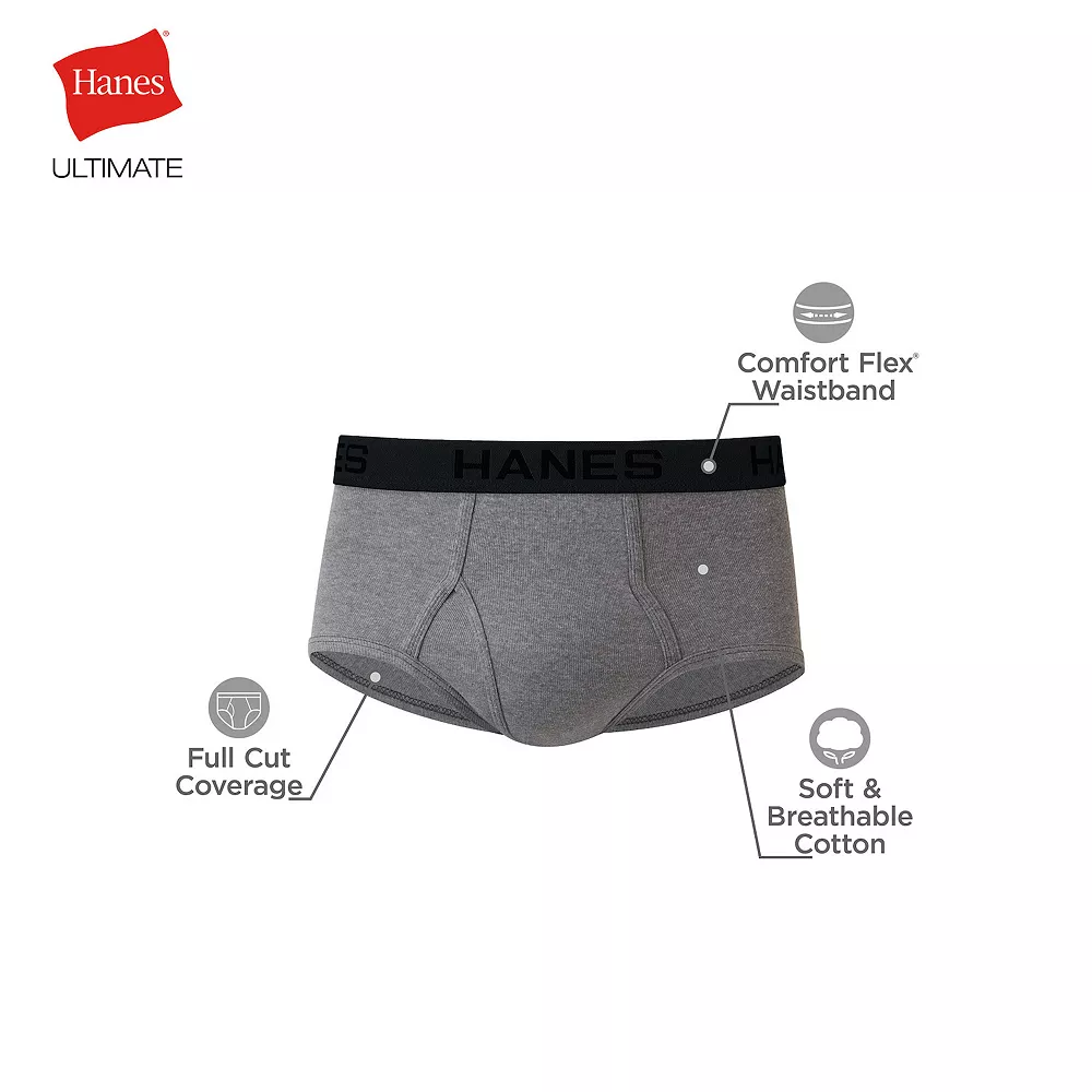 Men's Hanes Ultimate® 7-pack Full-Cut Briefs 8 Men's Hanes Ultimate® 7-pack Full-Cut Briefs - Image 6