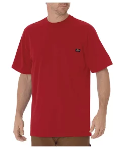 Big & Tall Dickies Classic-Fit Heavyweight Tee -Casual Outfits For Men Elegant store 1698213 English Red