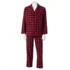 Big & Tall Hanes® Plaid Flannel Pajama Set -Casual Outfits For Men Elegant store 1895940 Red Black