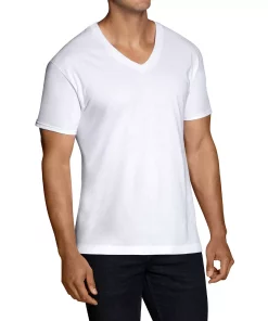 Men's Fruit of the Loom® Signature Super Soft V-Neck Tee (6-pack)