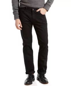 Men's Levi's® 513™ Slim Straight Stretch Jeans -Casual Outfits For Men Elegant store 2143062 Black