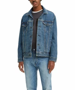 Men's Levi's® Trucker Denim Jacket -Casual Outfits For Men Elegant store 2243037 Medium Stonewash