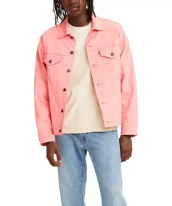 Men's Levi's® Trucker Denim Jacket -Casual Outfits For Men Elegant store 2243037 Peaches N Cream