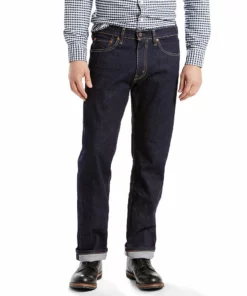 Men's Levi's® 505™ Regular-Fit Stretch Jeans -Casual Outfits For Men Elegant store 2310989 Rinsed