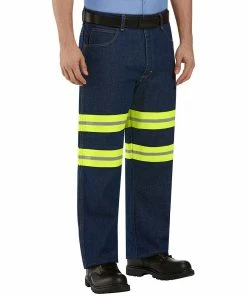 Men's Red Kap Enhanced Visibility Relaxed-Fit Jeans