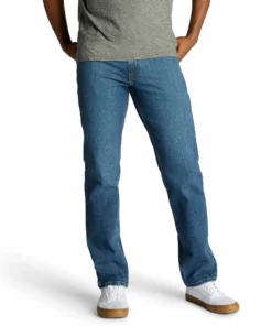 Men's LeeĀ® Regular-Fit Stretch Straight-Leg Jeans
