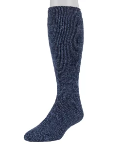 Men's Heat Holders Original Twist Over-The-Calf Socks -Casual Outfits For Men Elegant store 2667298 Navy Denim