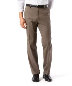 Men's Dockers® Stretch Easy Khaki Classic-Fit Flat-Front Pants 18 Men's Dockers® Stretch Easy Khaki Classic-Fit Flat-Front Pants -Casual Outfits For Men Elegant store 2748029 Dark Pebble