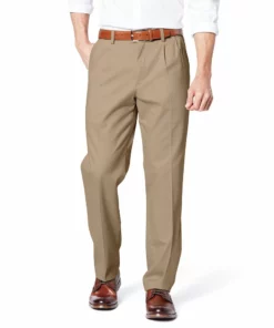 Men's Dockers® Stretch Easy Khaki Classic-Fit Pleated Pants 17 Men's Dockers® Stretch Easy Khaki Classic-Fit Pleated Pants -Casual Outfits For Men Elegant store 2748163 Khaki