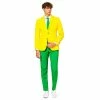 Men's OppoSuits Slim-Fit Novelty Suit & Tie Set -Casual Outfits For Men Elegant store 2769281 Green Gold