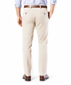 Men's Dockers® Easy Khaki Slim Stretch Flat-Front Pants -Casual Outfits For Men Elegant store 2773655 ALT