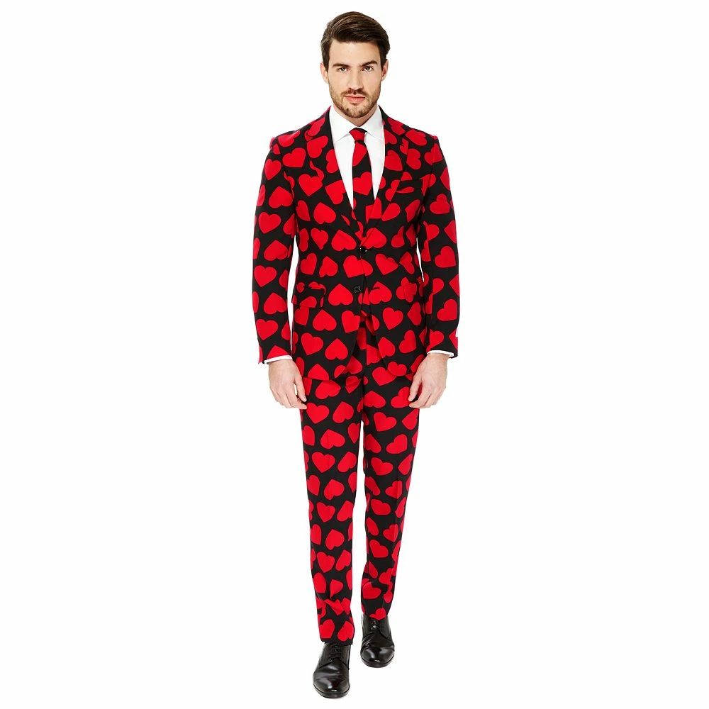 Men's OppoSuits Slim-Fit Novelty Pattern Suit & Tie Set 4 Men's OppoSuits Slim-Fit Novelty Pattern Suit & Tie Set - Image 2