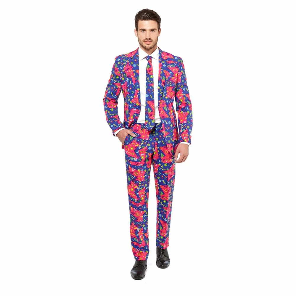 Men's OppoSuits Slim-Fit Novelty Pattern Suit & Tie Set 11 Men's OppoSuits Slim-Fit Novelty Pattern Suit & Tie Set - Image 9