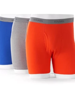 Big & Tall Hanes® Classics 3-pack Fresh IQ Boxer Briefs