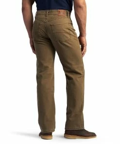 Men's Lee® Flannel-Lined Straight-Leg Jeans -Casual Outfits For Men Elegant store 3003906 ALT