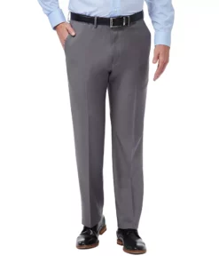 Men’s Haggar® Premium Comfort Expandable-Waist Classic-Fit Stretch Flat-Front Dress Pants