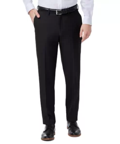 Men’s Haggar® Premium Comfort Flex-Waist Slim-Fit Stretch Flat-Front Dress Pants