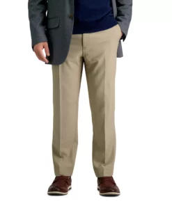 Men’s Haggar® Premium Comfort Flex-Waist Slim-Fit Stretch Flat-Front Dress Pants 15 Men’s Haggar® Premium Comfort Flex-Waist Slim-Fit Stretch Flat-Front Dress Pants -Casual Outfits For Men Elegant store 3078673 Medium Khaki