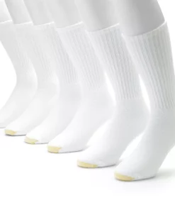 Men's GOLDTOE® 6-pk. Athletic Extended Sizes Crew Socks