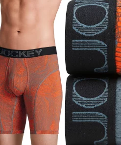 Men's Jockey® 2-pack RapidCool™ Midway Briefs -Casual Outfits For Men Elegant store 3239341 Orange