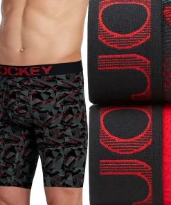 Men's Jockey® 2-pack RapidCool™ Midway Briefs -Casual Outfits For Men Elegant store 3239341 Red
