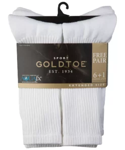 Extended Size GOLDTOE® 6-pack + 2 Bonus Cushioned Crew Socks 7 Extended Size GOLDTOE® 6-pack + 2 Bonus Cushioned Crew Socks -Casual Outfits For Men Elegant store 3293087 ALT