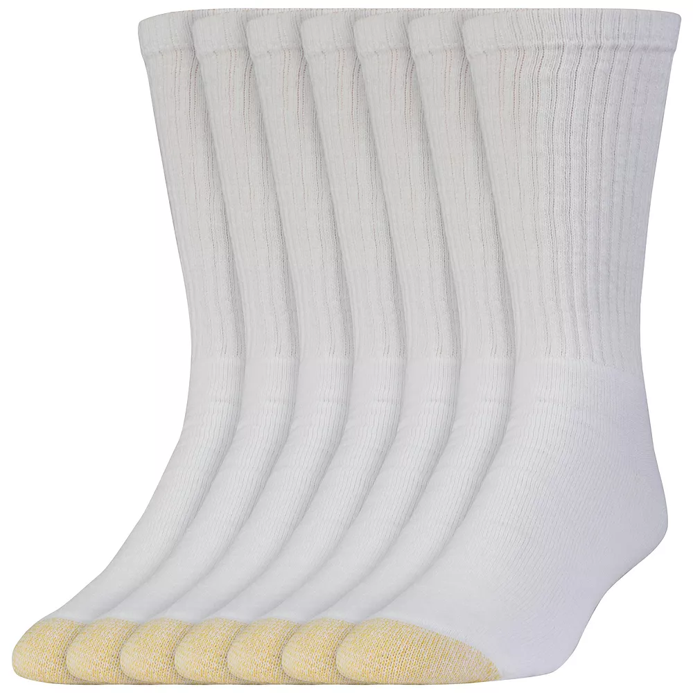 Extended Size GOLDTOE® 6-pack + 2 Bonus Cushioned Crew Socks 4 Extended Size GOLDTOE® 6-pack + 2 Bonus Cushioned Crew Socks - Image 2