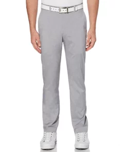 Men's Grand Slam On-Course Slim-Fit Active Waistband Stretch Golf Pants 14 Men's Grand Slam On-Course Slim-Fit Active Waistband Stretch Golf Pants -Casual Outfits For Men Elegant store 3328793 Light Gray Heather