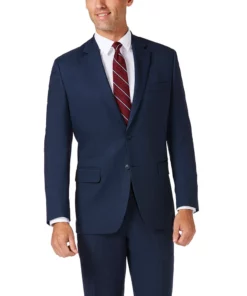 Men's Haggar® Travel Performance Tailored-Fit Stretch Suit Jacket -Casual Outfits For Men Elegant store 3336971 Blue