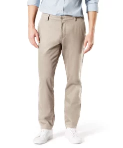 Men's Dockers® Signature Khaki Lux Athletic-Fit Stretch Pants -Casual Outfits For Men Elegant store 3391674 Cloud