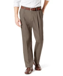 Men's Dockers® Signature Khaki Lux Classic-Fit Stretch Pleated Pants