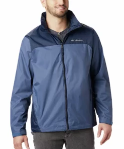 Men's Columbia Glennaker Packable Rain Jacket -Casual Outfits For Men Elegant store 3395672 Dark Mountain