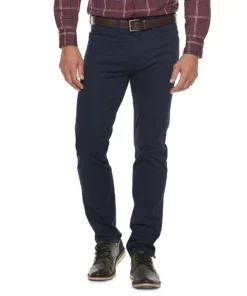 Men's Dockers® Jean Cut Khaki All Seasons Slim-Fit Tech Pants -Casual Outfits For Men Elegant store 3400671 Pembroke Blue