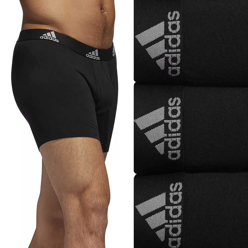 Men's adidas 3-pack Cotton Stretch Boxer Briefs 7 Men's adidas 3-pack Cotton Stretch Boxer Briefs - Image 5