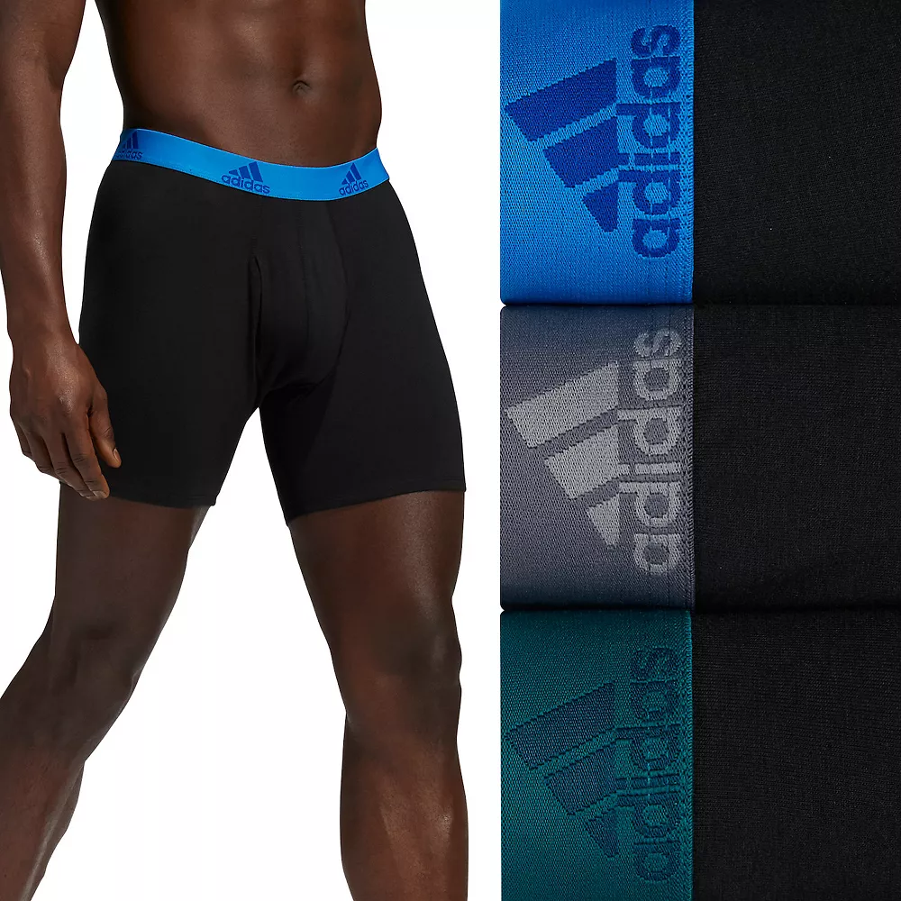Men's adidas 3-pack Cotton Stretch Boxer Briefs 8 Men's adidas 3-pack Cotton Stretch Boxer Briefs - Image 6