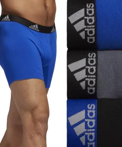 Men's adidas 3-pack Cotton Stretch Boxer Briefs 15 Men's adidas 3-pack Cotton Stretch Boxer Briefs -Casual Outfits For Men Elegant store 3427176 Bold Blue