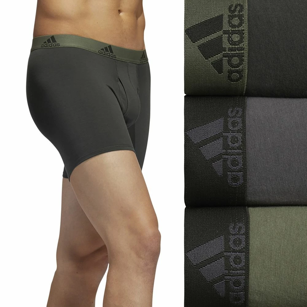 Men's adidas 3-pack Cotton Stretch Boxer Briefs 10 Men's adidas 3-pack Cotton Stretch Boxer Briefs - Image 8