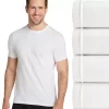 Men's Jockey® 3-pack +1 Bonus StayCool+ Crewneck Tees -Casual Outfits For Men Elegant store 3430498 White