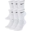 Men's Nike 6-Pack Everyday Cushioned Crew Training Socks 2 Men's Nike 6-Pack Everyday Cushioned Crew Training Socks -Casual Outfits For Men Elegant store 3570402 White