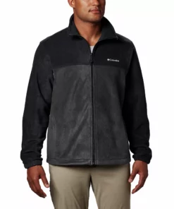 Men's Columbia Steens Mountain™ Full-Zip Fleece Jacket -Casual Outfits For Men Elegant store 3592654 Black Grill