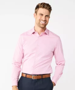 Men's Apt. 9® Premier Flex Slim-Fit Spread-Collar Dress Shirt