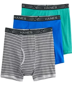 Big & Tall Hanes® 3-pack X-Temp Boxer Briefs -Casual Outfits For Men Elegant store 3638904 ALT