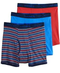 Big & Tall Hanes® 3-pack X-Temp Boxer Briefs -Casual Outfits For Men Elegant store 3638904 ALT2