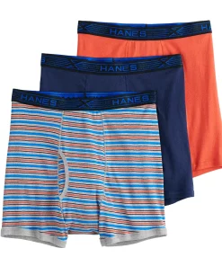Big & Tall Hanes® 3-pack X-Temp Boxer Briefs -Casual Outfits For Men Elegant store 3638904 ALT3