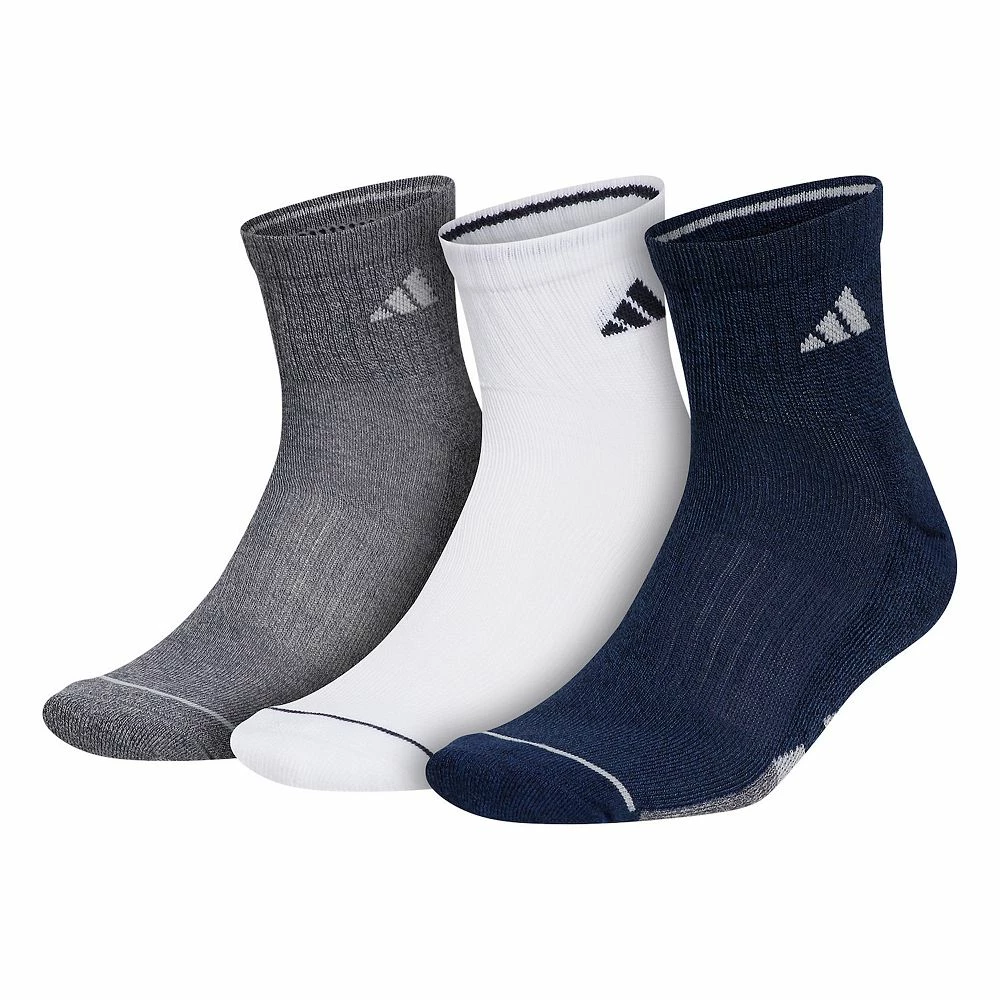 Men's adidas Cushioned II 3-pack Quarter Socks 6 Men's adidas Cushioned II 3-pack Quarter Socks - Image 4