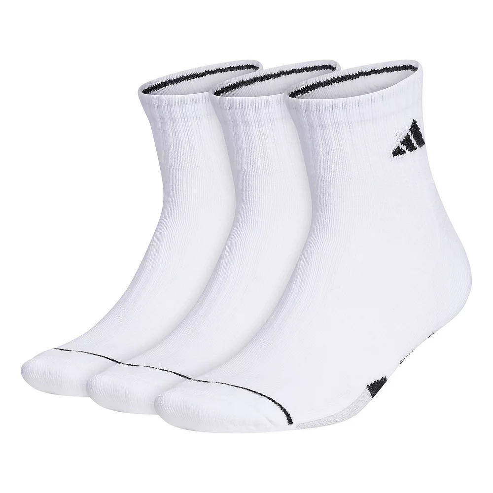 Men's adidas Cushioned II 3-pack Quarter Socks 3 Men's adidas Cushioned II 3-pack Quarter Socks
