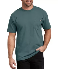 Men's Dickies Heavyweight Short Sleeve Shirt -Casual Outfits For Men Elegant store 3674414 Lincoln Green