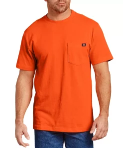 Men's Dickies Heavyweight Short Sleeve Shirt -Casual Outfits For Men Elegant store 3674414 Orange